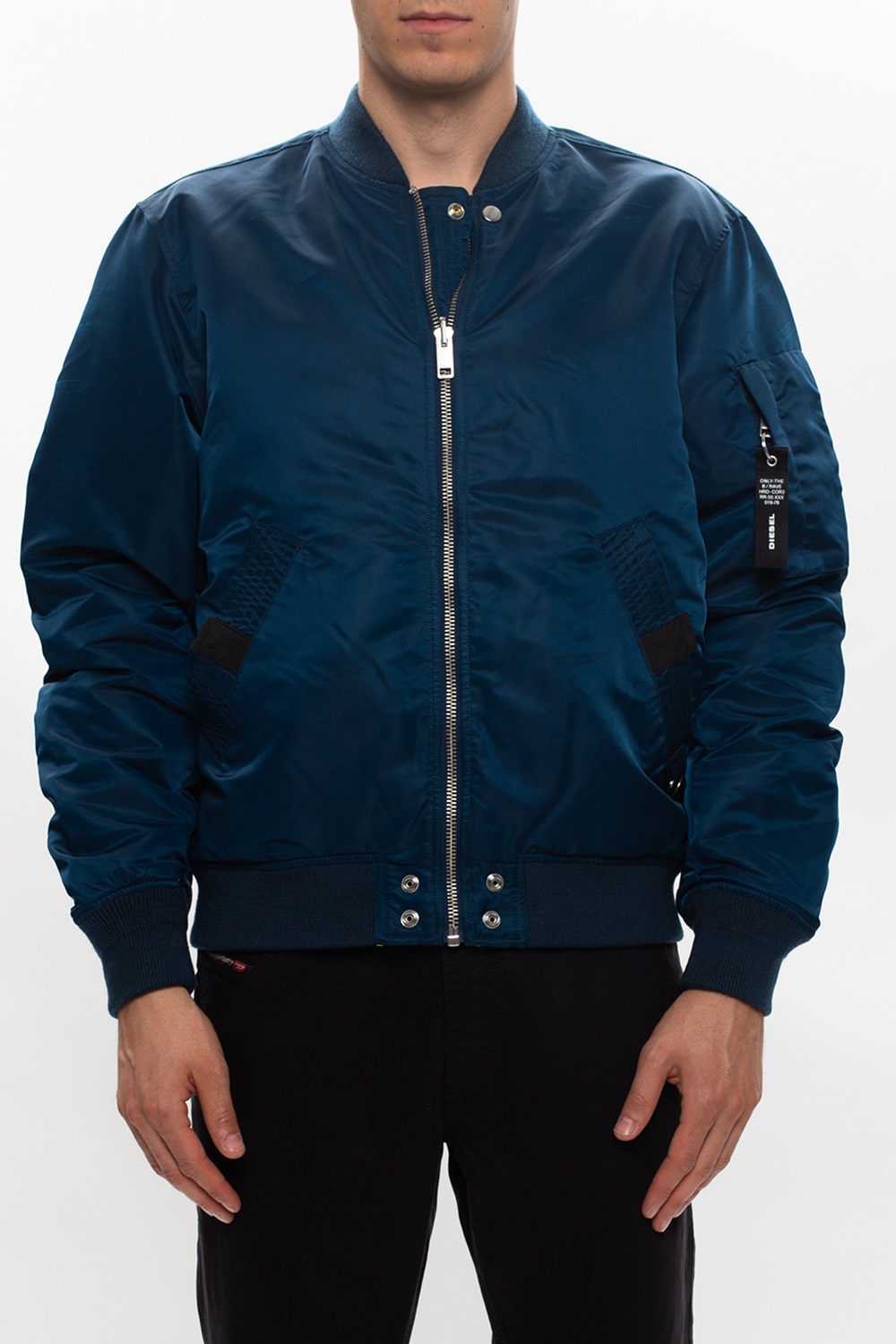 Diesel blue bomber jacket best sale